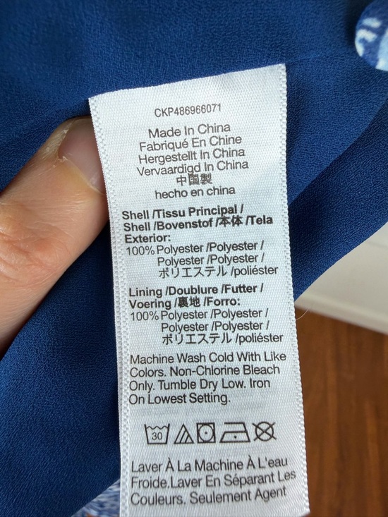 Madewell Smocked Halter Midi Dress Blue Floral Size 2 - Picture 8 of 9